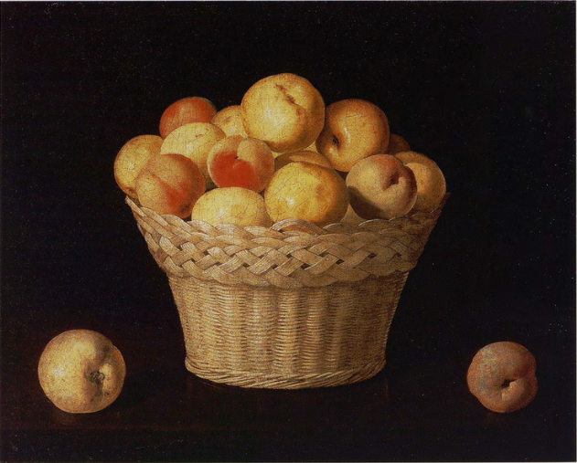 Basket of apples and peaches - Francisco de Zurbarán