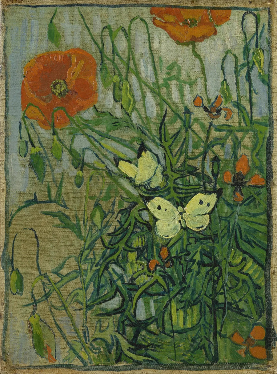 Butterflies and Poppies - Vincent van Gogh
