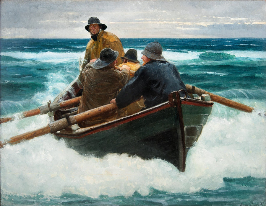 Over the mound. -Michael Peter Ancher