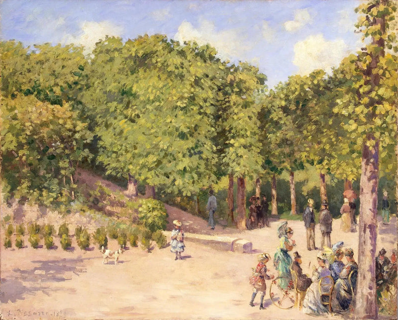 City Park in Pontoise - Camille Pissarro