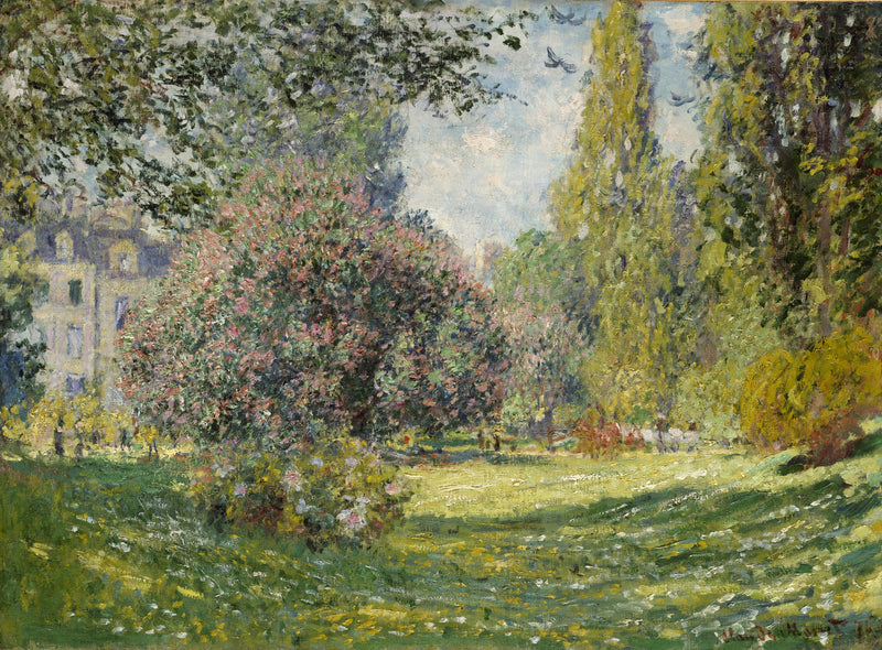 Landscape: Monceau Park W398 - Claude Monet