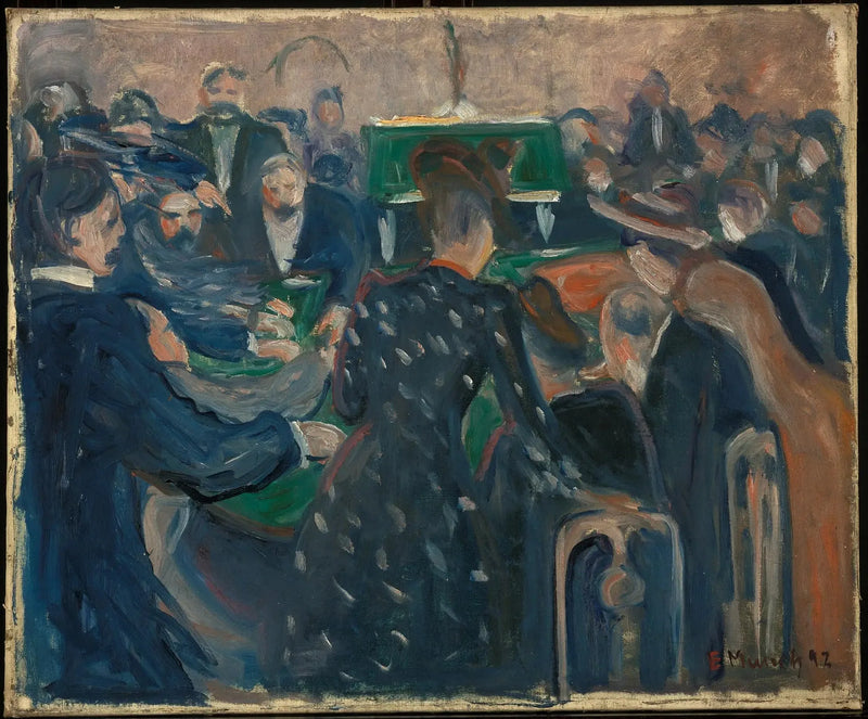 Gamblers at Monte Carlo - Edvard Munch
