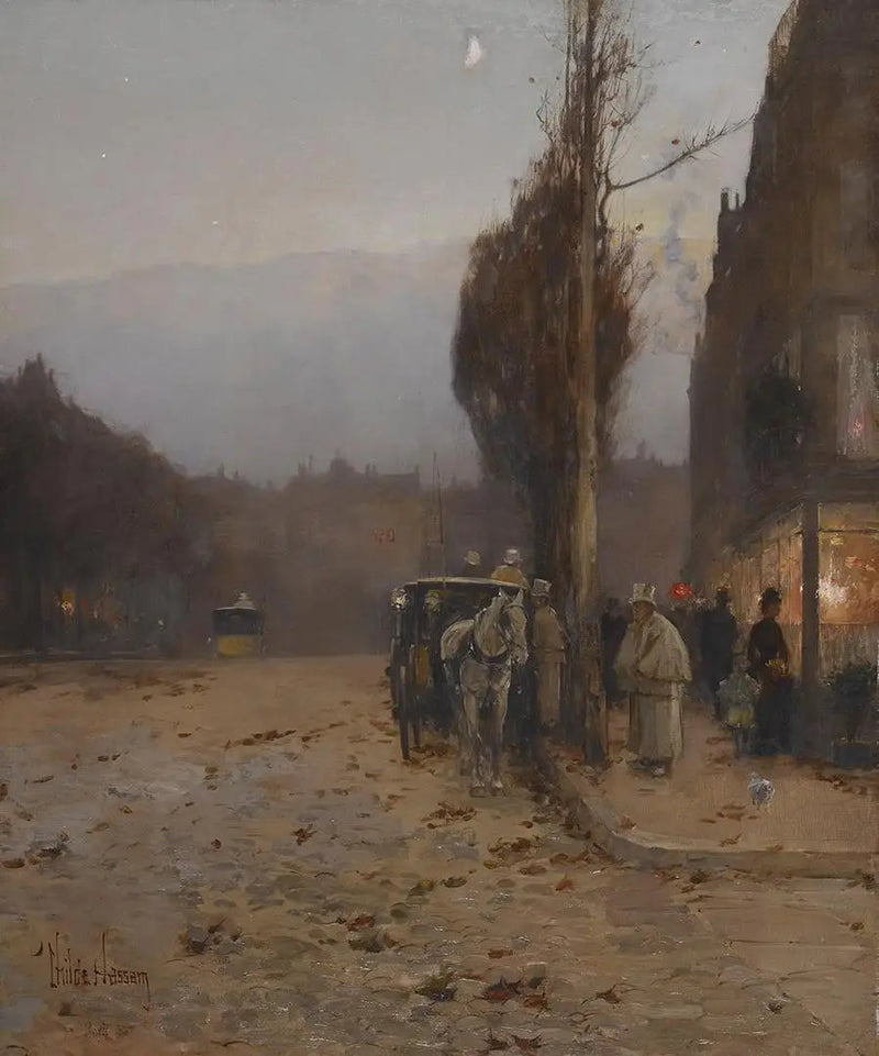 Paris at dusk - Childe Hassam