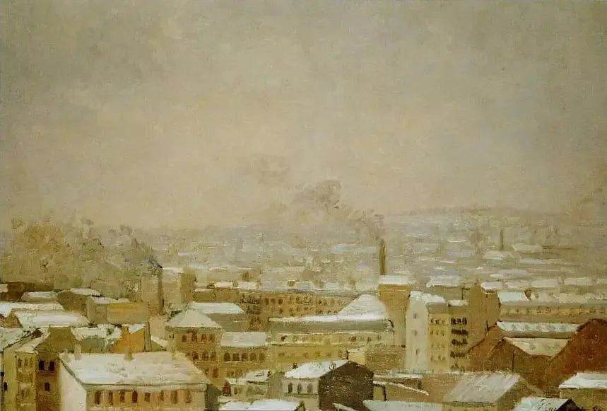 Paris Under the Snow - Gustave Caillebotte