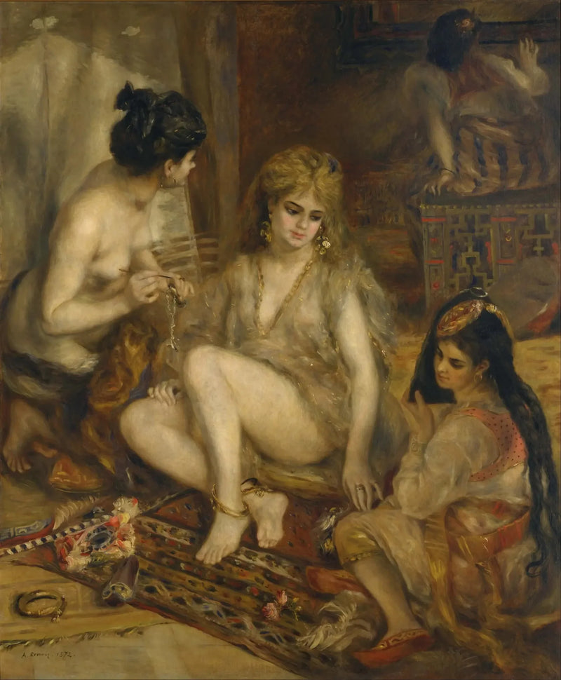 Parisian Women Dressed as Algerian Women - Pierre-Auguste Renoir