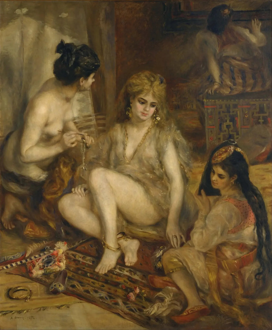 Parisian Women Dressed as Algerian Women - Pierre-Auguste Renoir