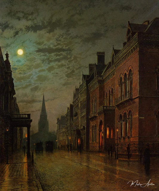 Park Row, Leeds - John atkinson grimshaw - Reproductions de tableaux et peintures haut de gamme