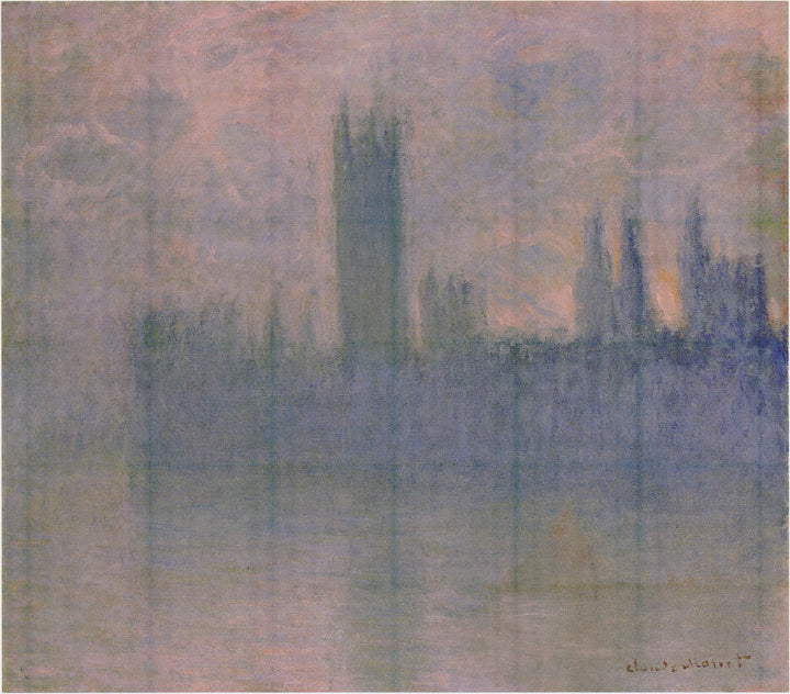 Parliament, symphony in pink - Claude Monet