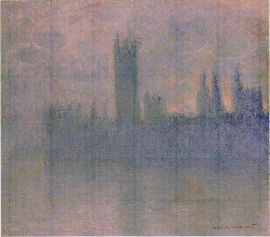 The Houses of Parliament, Symphony in Rose - Claude Monet
