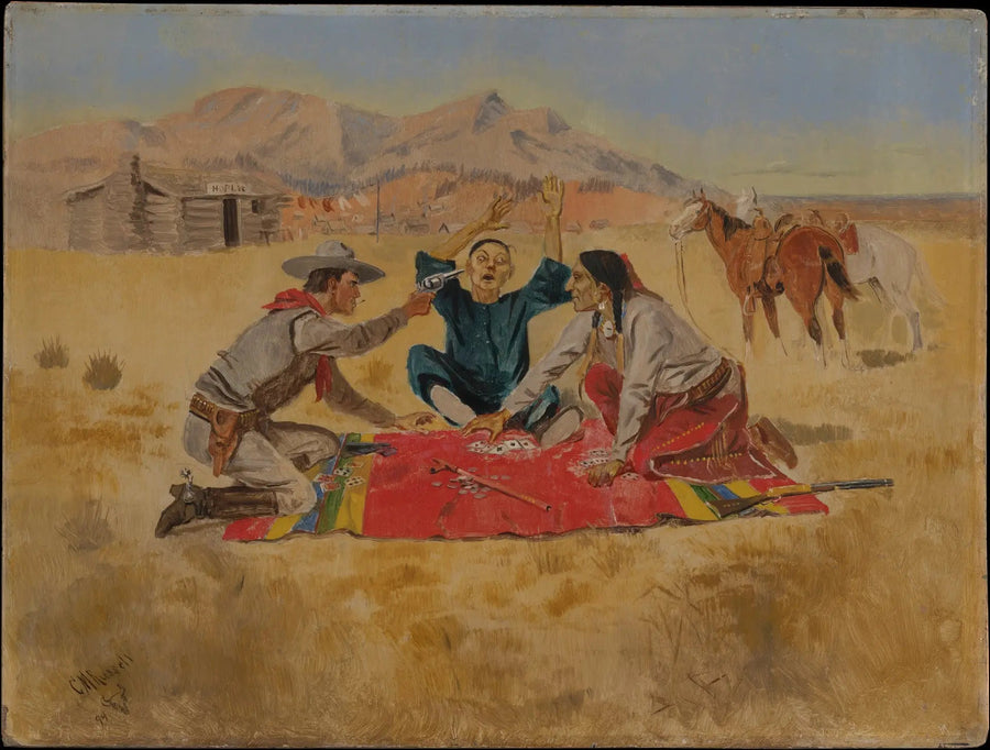 No Chance for a Chinese - Charles Marion Russell