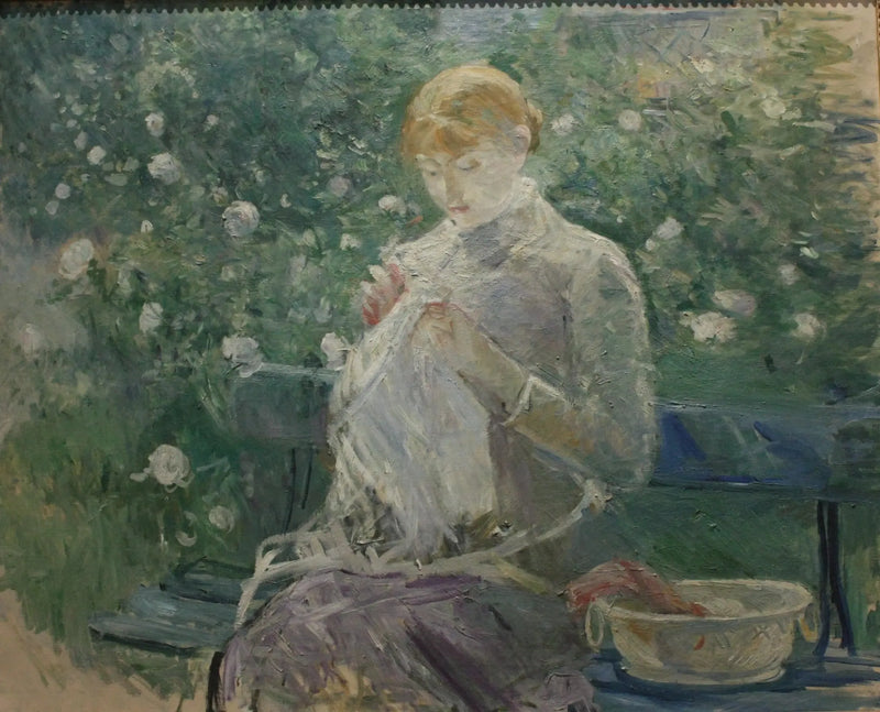 Pasie cousin in the jardin de Bougival - Berthe Morisot
