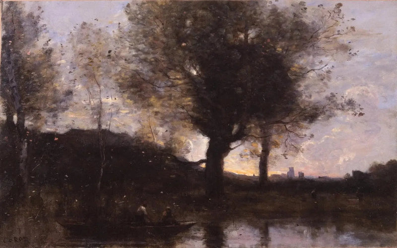 Boat Passage - Near Douai - Jean-Baptiste Camille Corot