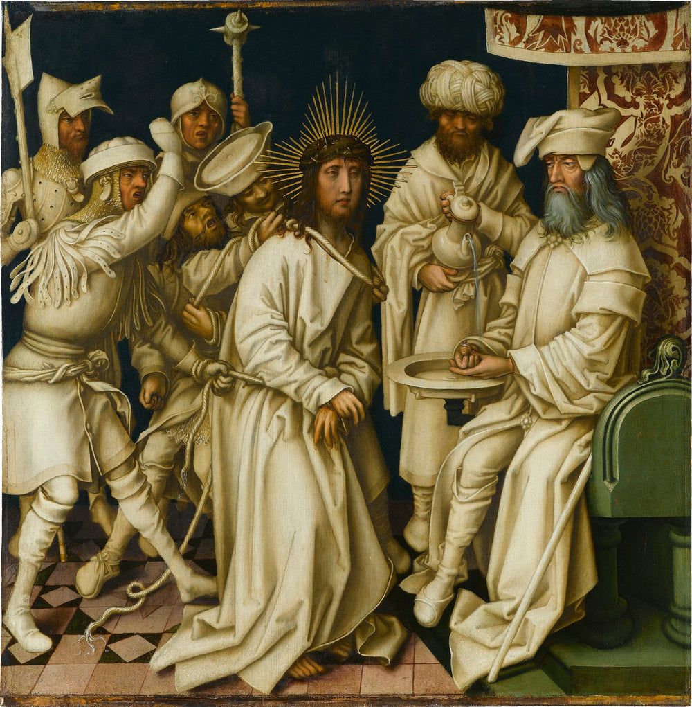 Passion grise: Le Christ devant Pilate - Hans Holbein the Elder - Alpha Reproduction