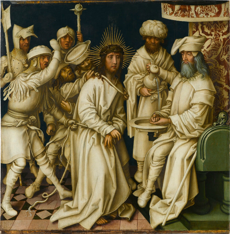 Passion grise : The Christ before Pilate - Hans Holbein the Elder