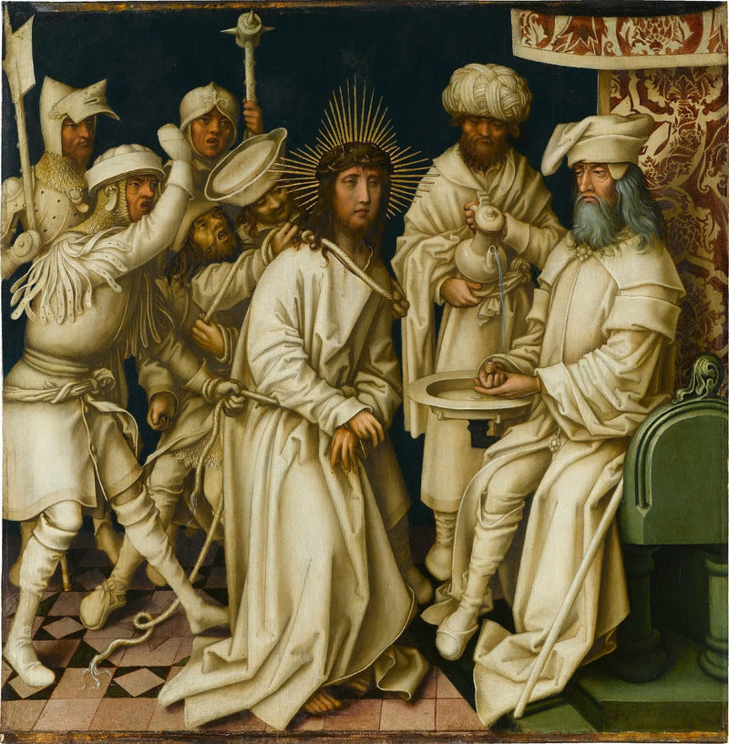Passion grise : The Christ before Pilate - Hans Holbein the Elder