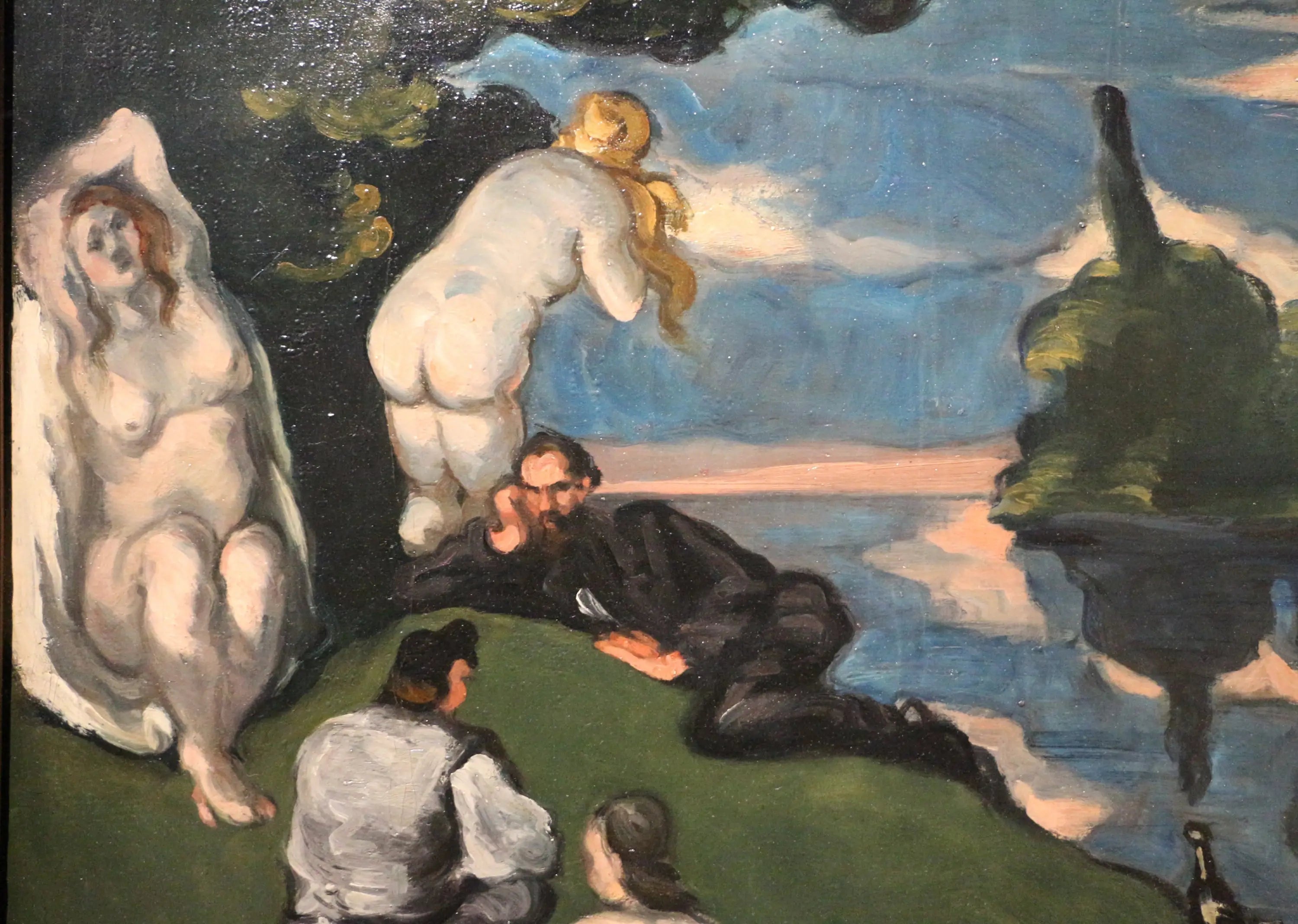 Reproduction du tableau « Pastorale - Paul Cézanne » par Alpha Reproduction en peinture à l’huile