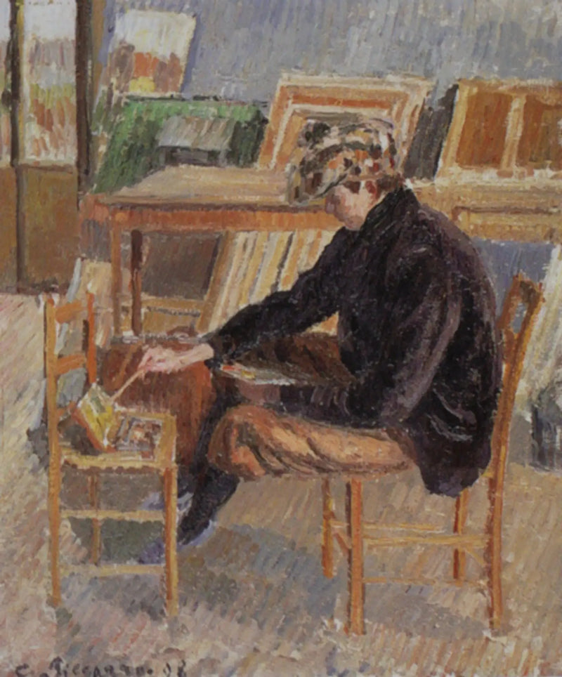 Paul-Émile Pissarro painting, sketch - Camille Pissarro