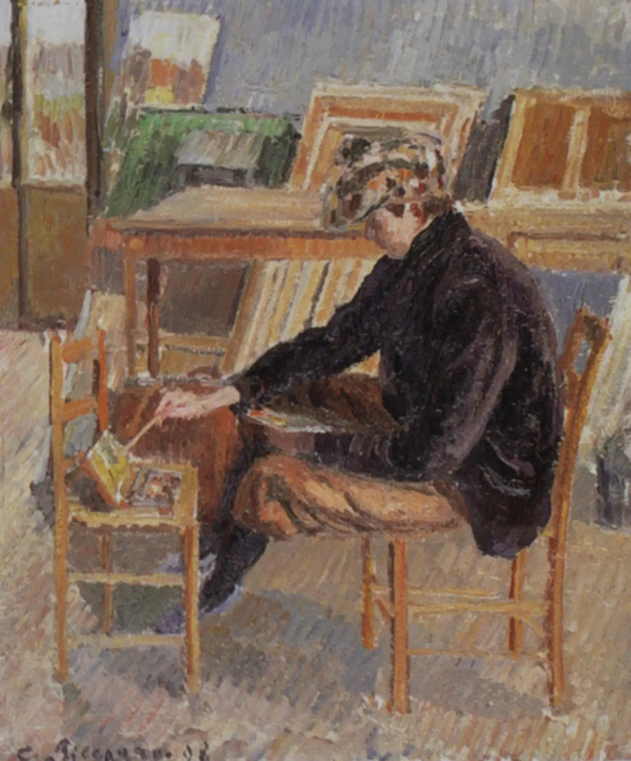 Paul-Émile Pissarro painting, sketch - Camille Pissarro