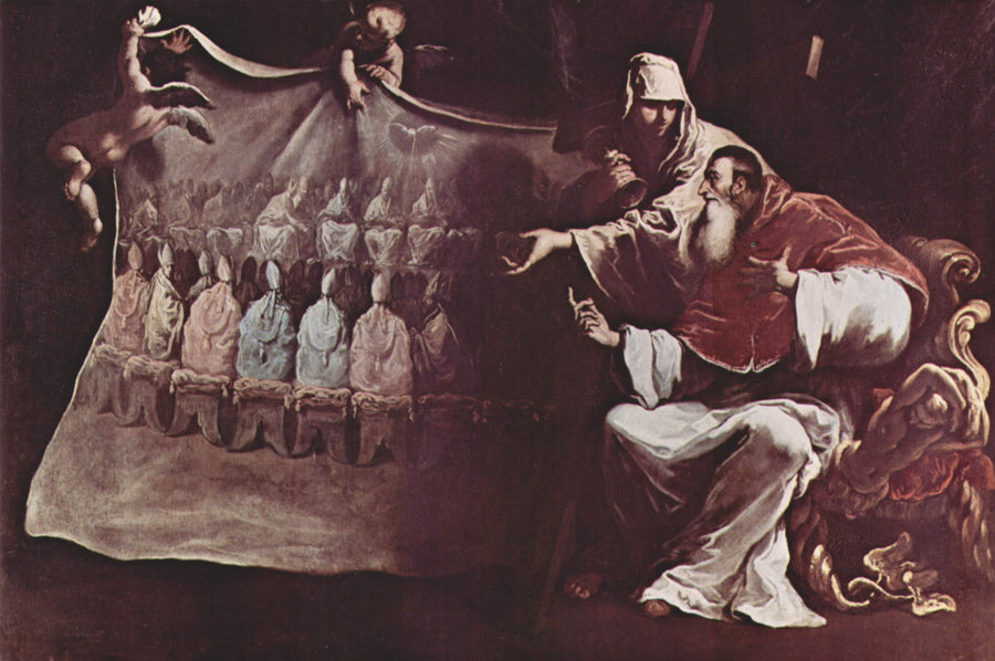 Paul III Inspired by Faith to Convocate the Council of Trent - Sebastiano Ricci