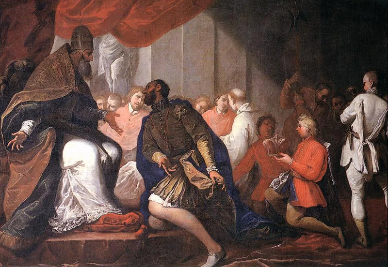 Paul III nomme son fils Pier Luigi duke of Plaisance et Parme - Sebastiano Ricci