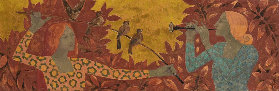 Métamorphoses La légende des papillons, des fleurs et des oiseaux (Dialogue musical), peinture de Paul Sérusier