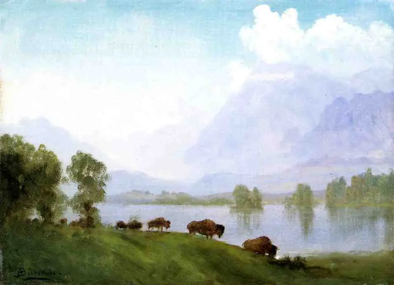 Land of the Bison - Albert Bierstadt