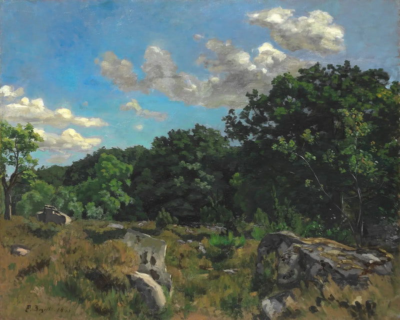 Landscape at Chailly - Frédéric Bazille