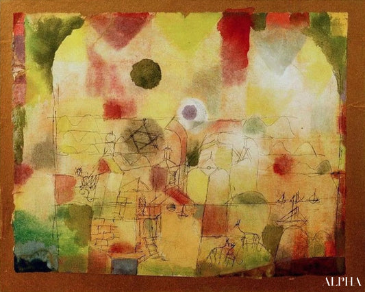 Paysage à imprégnation cosmique - Paul Klee - Reproductions de tableaux et peintures haut de gamme