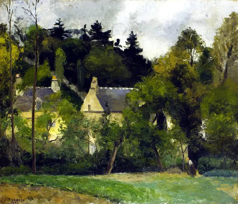 Landscape at the Hermitage, Pontoise - Camille Pissarro
