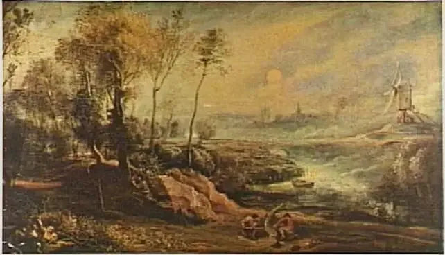 Landscape with the Birdcatcher - Peter Paul Rubens