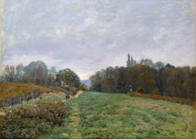 Landscape at Louveciennes - Alfred Sisley