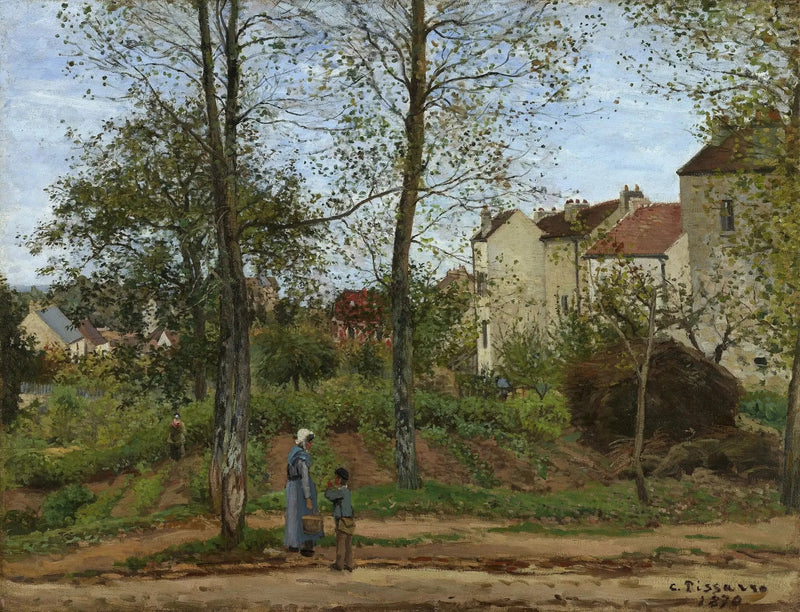 Landscape at Louveciennes, Autumn - Camille Pissarro