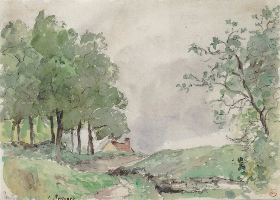 Landscape at Pontoise - Camille Pissarro