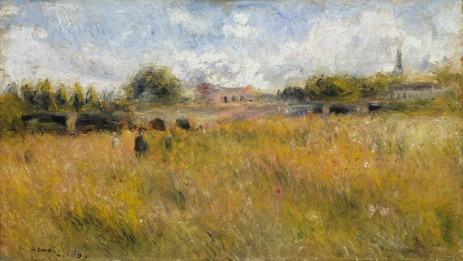 Landscape on the Banks of the Seine at Rueil - Pierre-Auguste Renoir