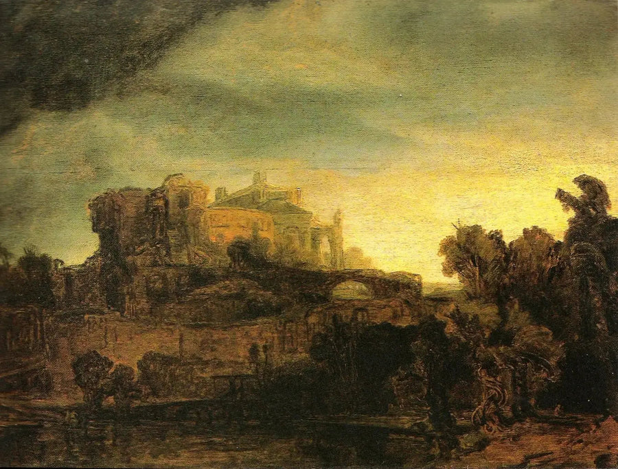 Landscape at the Castle - Rembrandt