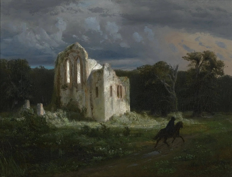 Moonlit Landscape - Arnold Böcklin