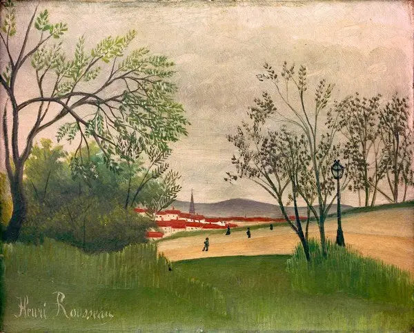 Landscape with Bell Tower - Henri Rousseau