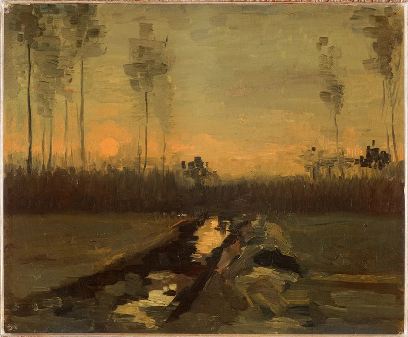 Landscape at Sunset - Vincent van Gogh