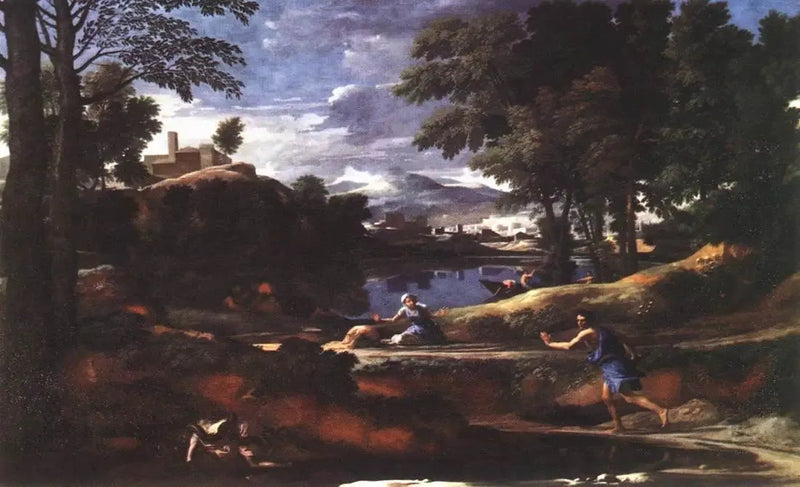 Landscape with Serpent - Nicolas Poussin