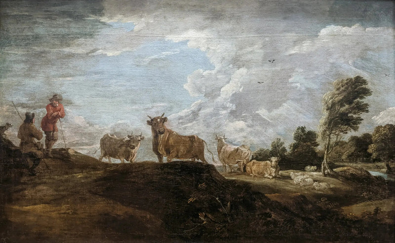 Landscape with Bull - David Teniers the Younger
