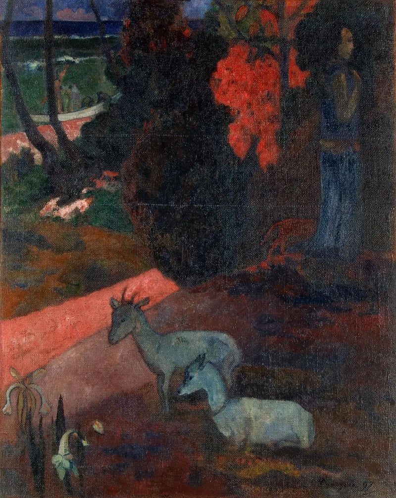Landscape with Two Goats - Paul Gauguin