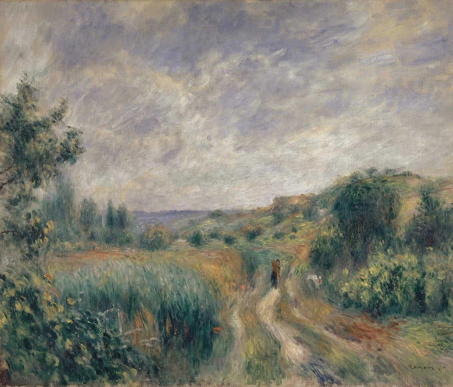 Landscape near Essoyes - Pierre-Auguste Renoir