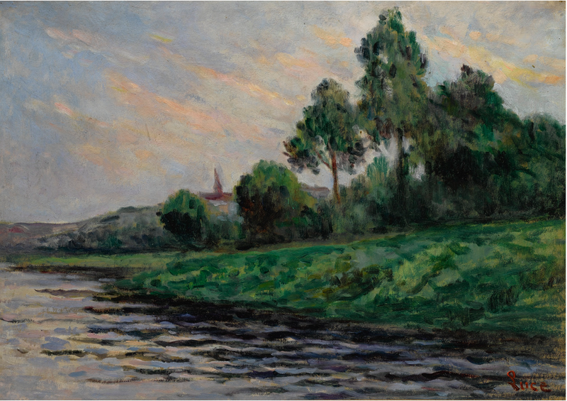 Landscape near Mantes - Maximilien Luce