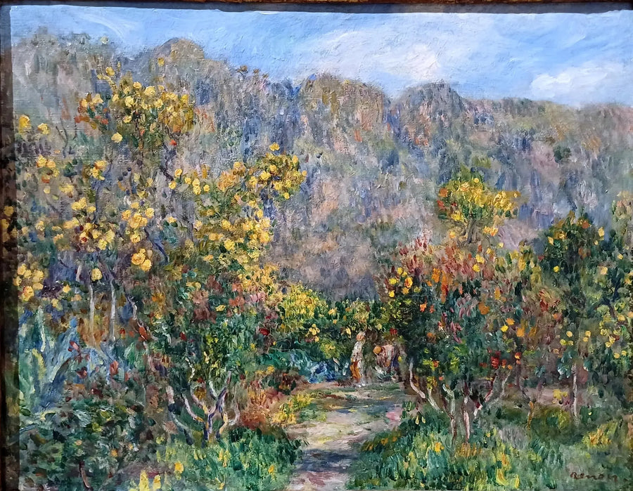 Landscape with Mimosas - Pierre-Auguste Renoir