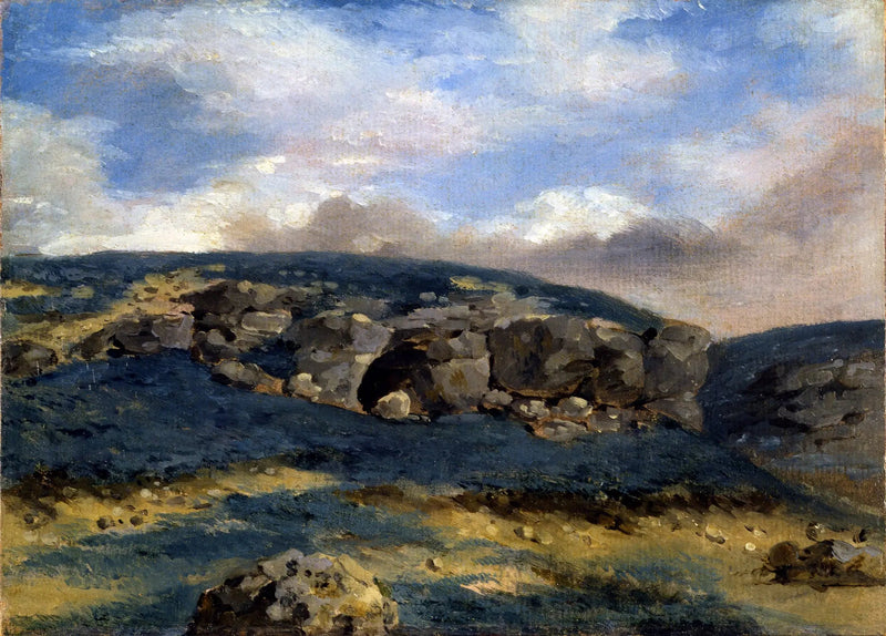Landscape with Rocks - Eugène Delacroix