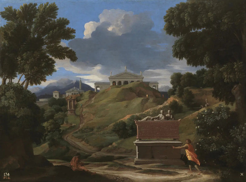 Landscape with Ruins - Nicolas Poussin