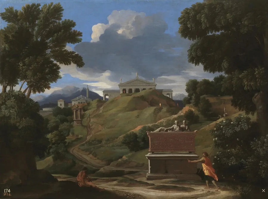 Landscape with Ruins - Nicolas Poussin