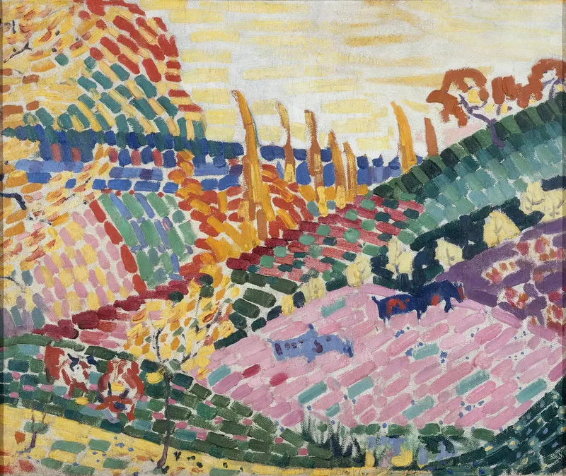 Landscape with Cows - Robert Delaunay