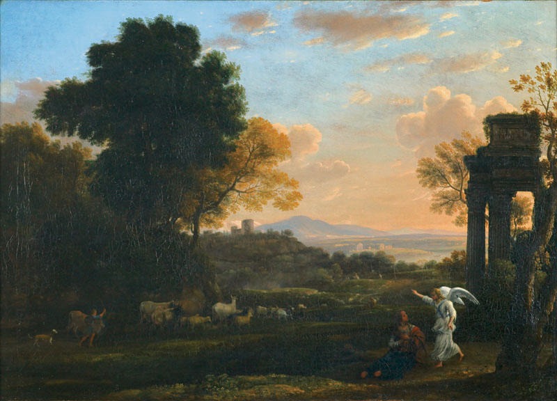 Landscape with Agar and the Angel - Claude Lorrain