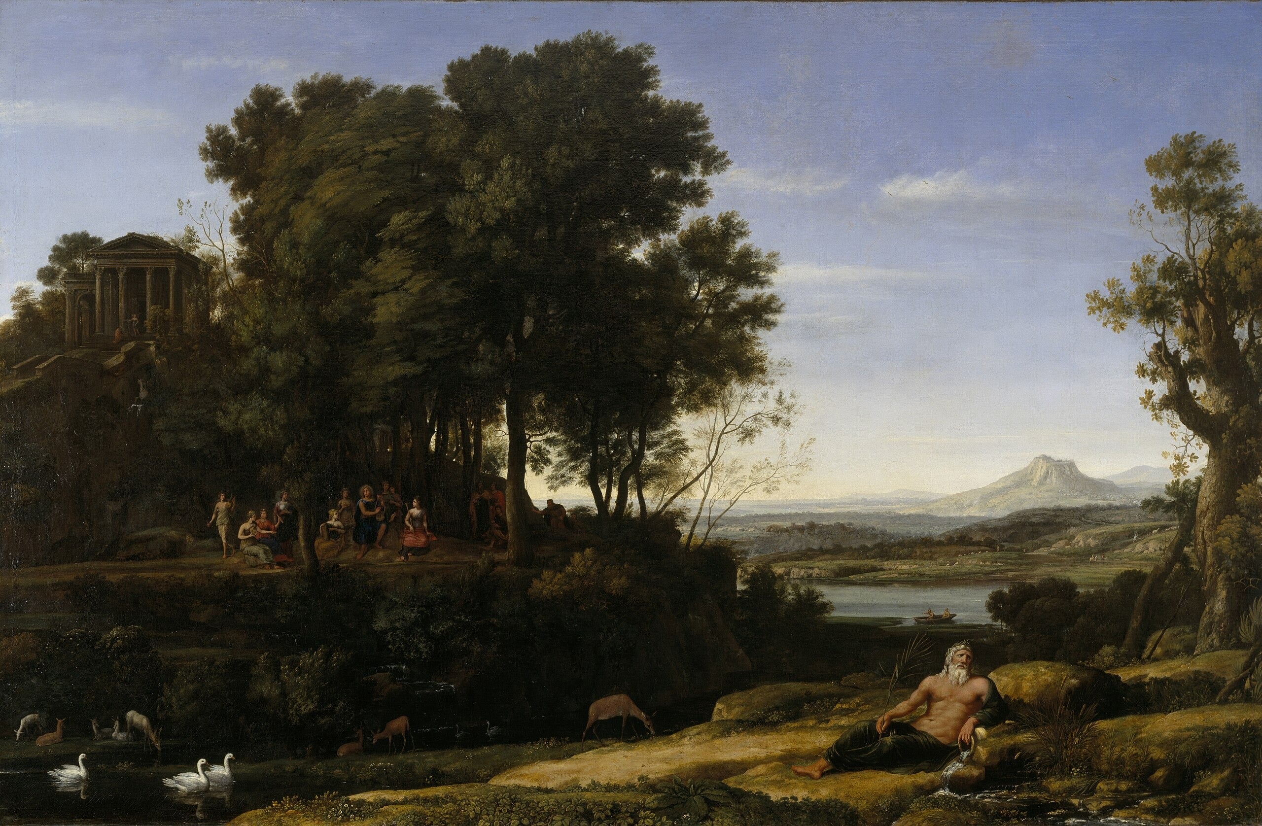 Landscape with Apollo and the Muses - Claude Lorrain